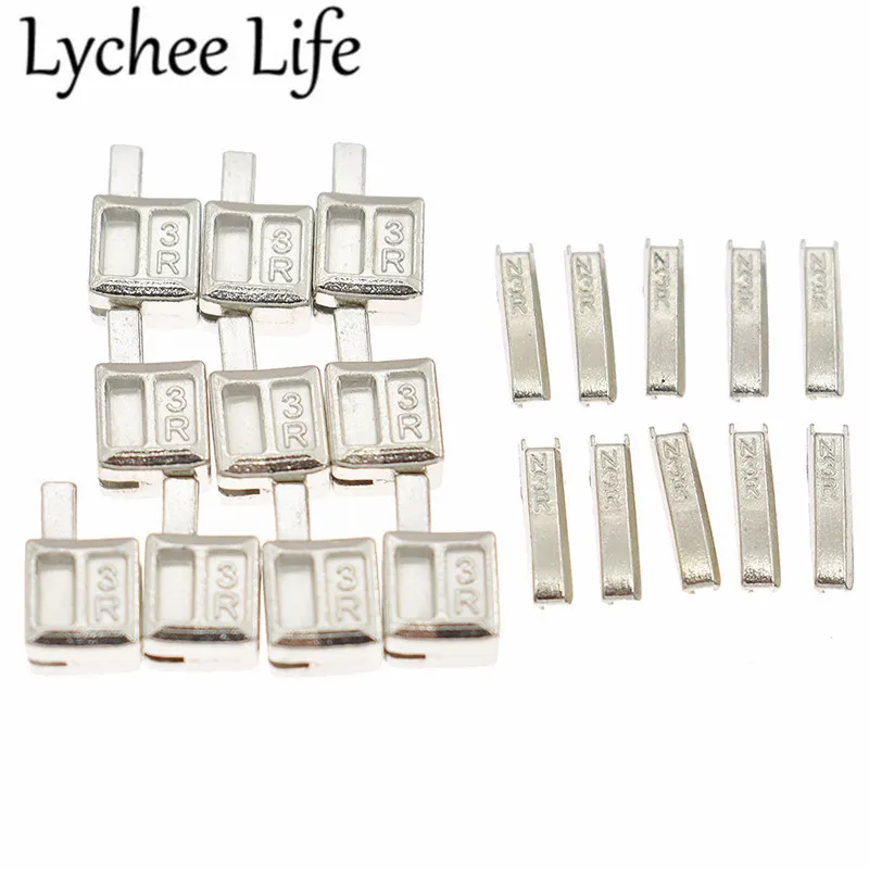 1 Fastback Lychee Life 10 шт. металлический фиксатор для ремонта молнии цинк 3# сплав застежки-молнии DIY ручной работы Швейные отсеки для одежды принадлежности аксессуары - Цвет: 1 Fastback