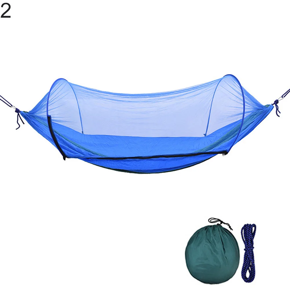 Anti-mosquito Portable Anti-mosquito Automatic Unfolding Hammock Camping Hanging Sleeping Bed Camping Hammock Mesh