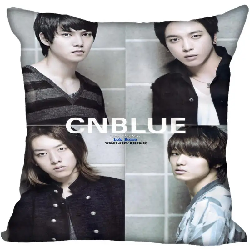 Корея-Pop CNBLUE квадратные шелковые атласные наволочки с принтом 35x35 см 40x40 одной