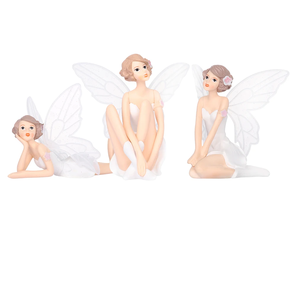1 шт. миниатюрный белый ангел в виде летающих цветов|Статуэтки и миниатюры| |