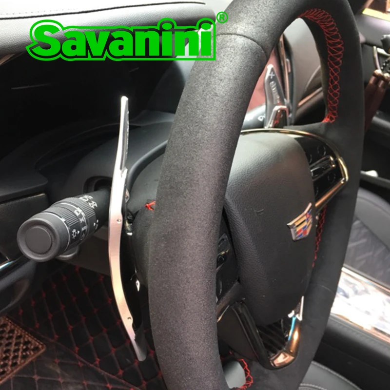 Алюминиевый расширитель рычага переключения руля Savanini для Cadillac ATS (2014 2017)