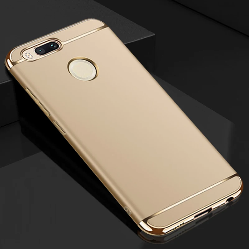YUETUO luxury hard plastic phone back etui,coque,cover,case for xiaomi mi 5x mi5x mi a1 mia1 mi5 x 5 a 1 accessories 3 in 1