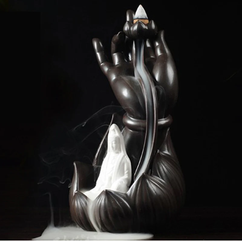 Креативная керамическая курильница для благовоний центрирующая спираль курения