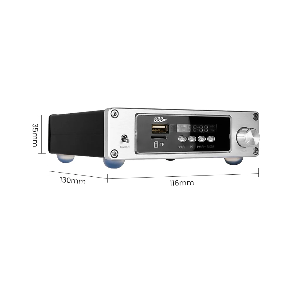 AIYIMA TPA3116 Bluetooth усилитель звука HIFI стерео аудио цифровой мощности 100Wx2 TF США Lossless