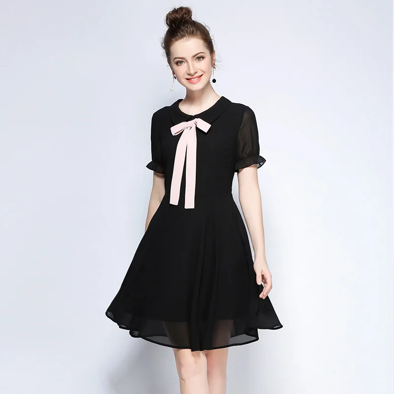 Бесплатная доставка 2017 женское милое летнее платье плюс размер Питер Пэн