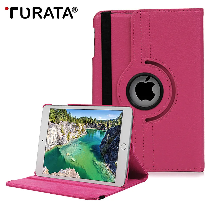 Turata Магнитный Флип кожаный чехол для iPad Mini 3 2 1 360 градусов вращающийся Мягкий ТПУ