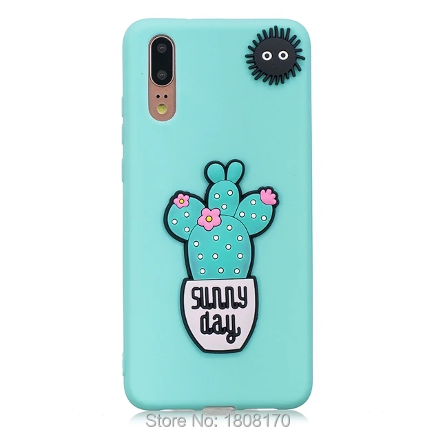 Мягкий чехол из ТПУ с 3d-рисунком подсолнуха для Huawei P20 Pro NOVA 3I Enjoy 7S Honor 7A 7C 9 Lite Mate10 Mate
