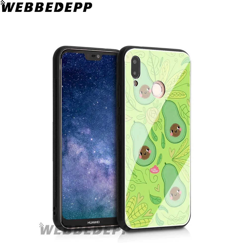 WEBBEDEPP Avo Cardio чехол из закаленного стекла авокадо для Huawei Mate 20 P20 P10 P Smart 2019 2018 и Honor 10 9