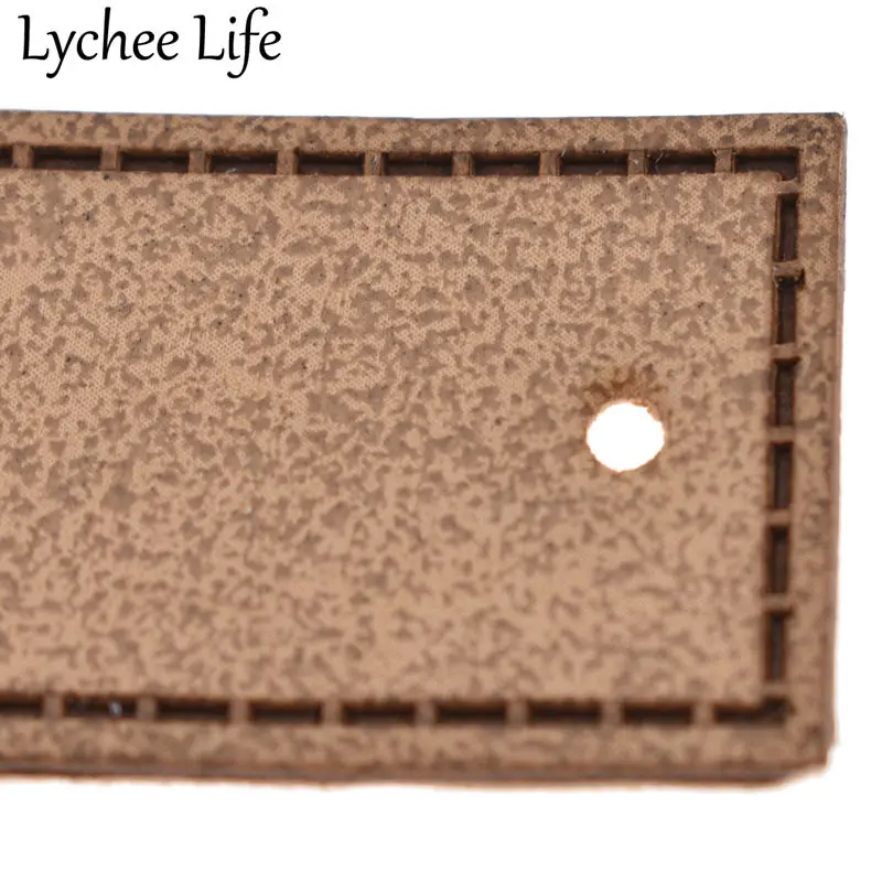Lychee Life 20 шт. этикетки из искусственной кожи с буквенным принтом аксессуары для