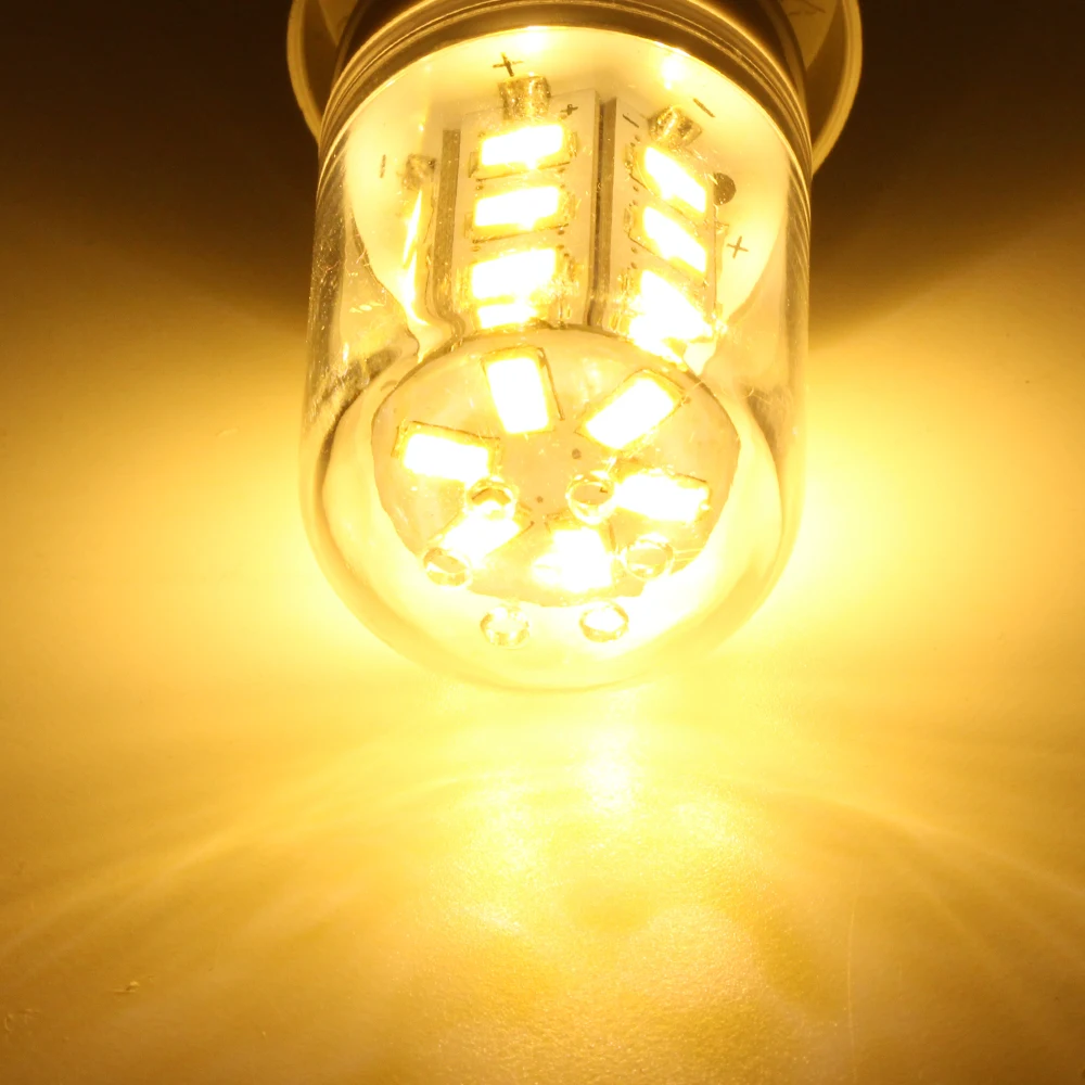 1x светодио дный Светодиодная лампа E27 5 Вт лампочки SMD 5730 24 LED s супер яркий 360