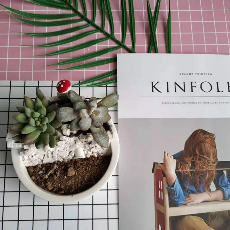 Креативная форма для цветочного горшка бетонная суккулентных растений поделок