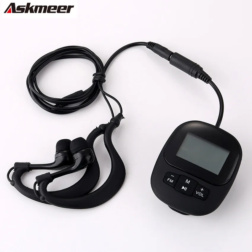 Askmeer IPX8 водонепроницаемый Mp3 музыкальный проигрыватель для плавания под водой 4G/8G
