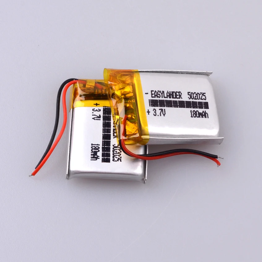 3 7 В 180 мАч 502025 литий полимерный Li Po ионный видеорегистратор Автомобильный FD