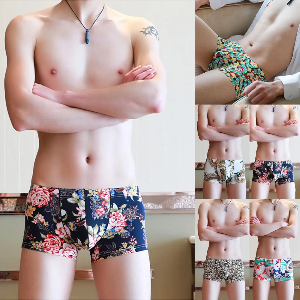 Сексуальное нижнее белье мужские трусы боксеры короткий Боксер Homme Для мужчин из