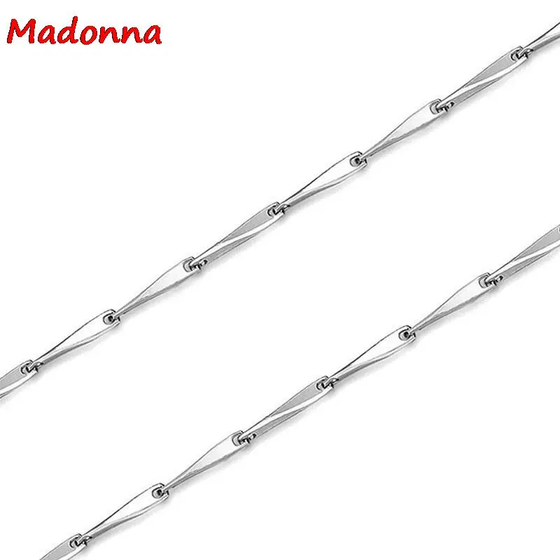 Серебряная цепочка с волнистыми ожерелье женские модели высокого класса для