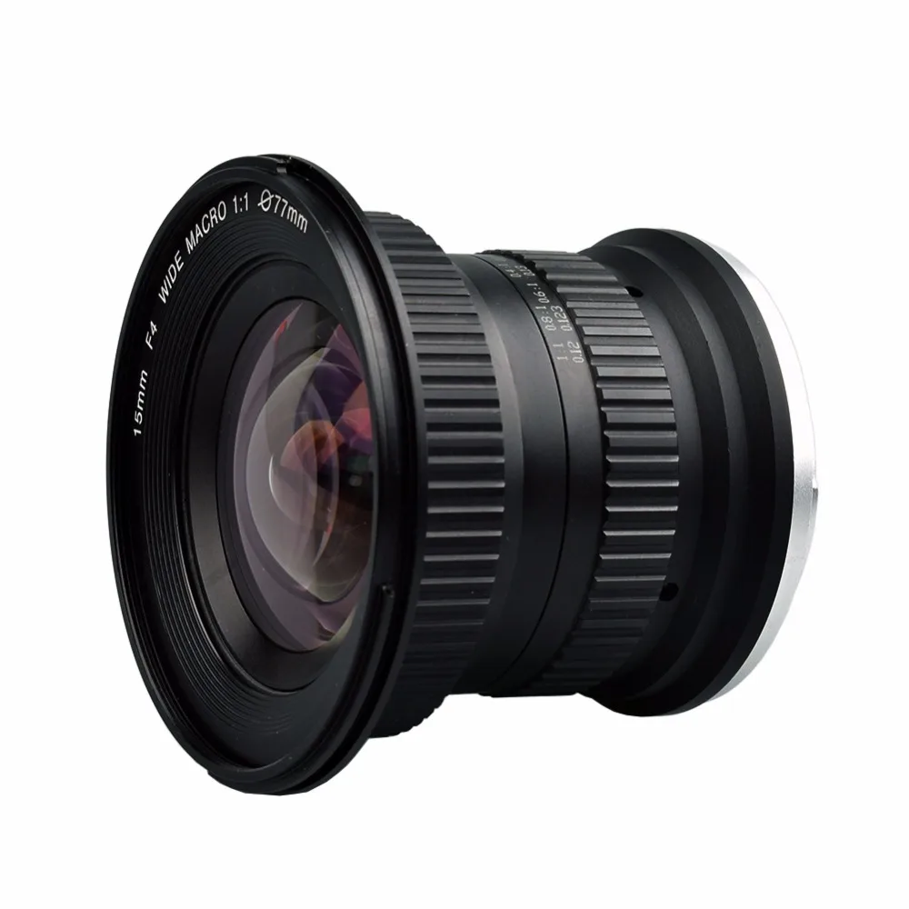 Lightdow 15 мм F/4 F4.0-F32 Ультра широкоугольный 1:1 макрообъектив для цифровых зеркальных фотокамер Canon Nikon DSLR