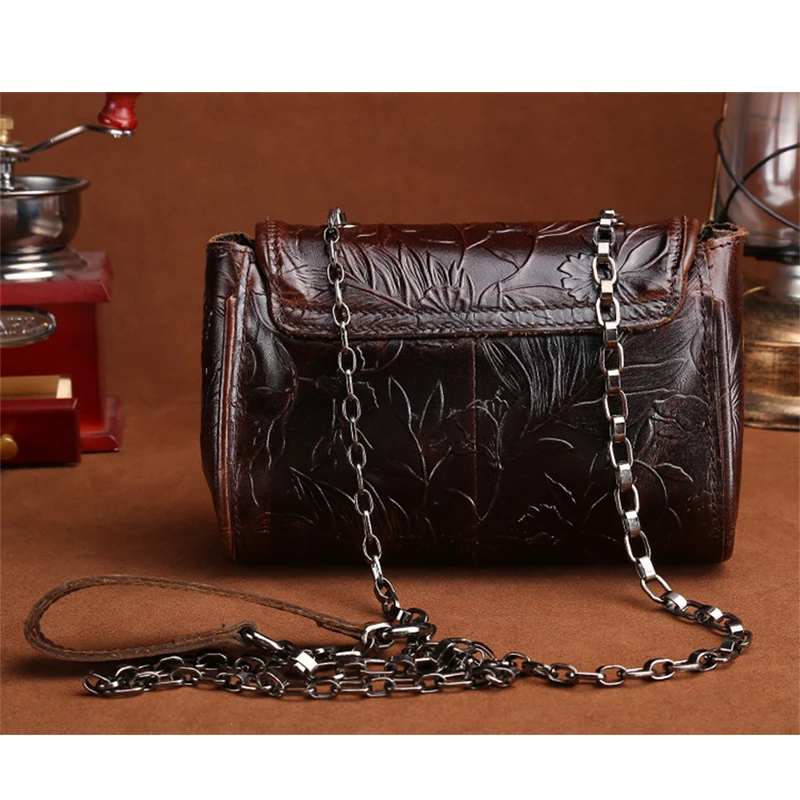 Сумка мессенджер через плечо из натуральной кожи высокого качества винтажная