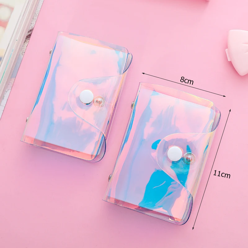 20 карт лазерный Прозрачный чехол для мужские держатели кредитных из ПВХ