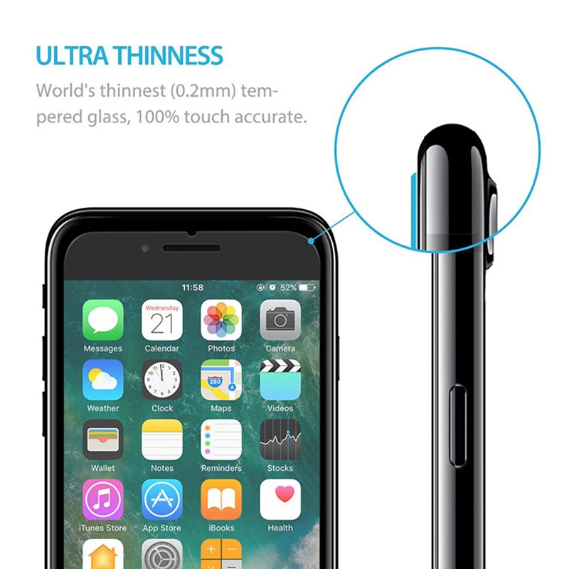 Защитное стекло для iPhone 6 закаленное 6s 6plus Защитная пленка 5 4 аксессуары |