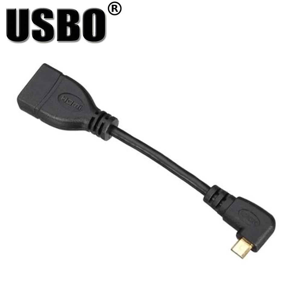 Черный Позолоченный 10 см HDMI кабель передачи данных для телефона