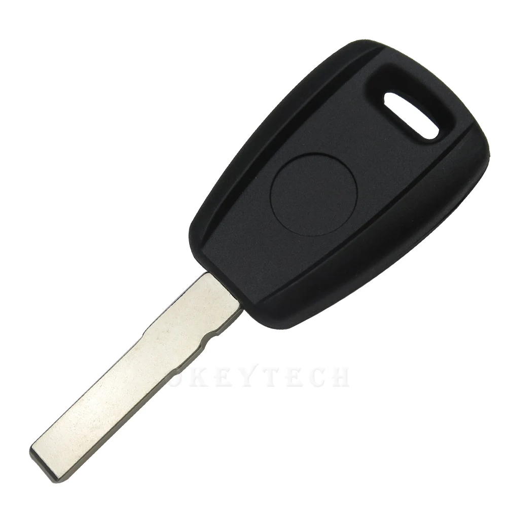 OkeyTech синий/черный чехол для пульта дистанционного управления для Fiat Punto Doblo Bravo 1 Кнопка Замена Корпус чехол SIP22/GT15R лезвие