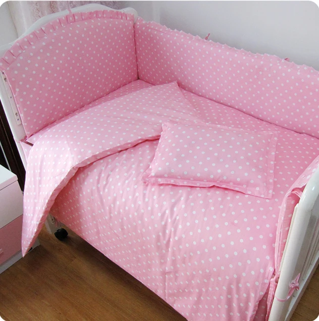 

Promotion! 9pcs full set Cartoon ropa cuna Cot baby crib bedding set kit Crib pillow bed around,4bumper/sheet/pillow/duvet