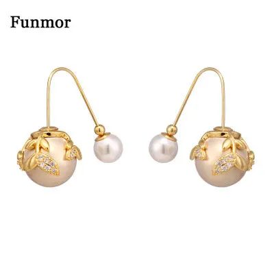 Funmor, специальная имитация, серьги, медный лист, серьги, ювелирное изделие, циркон, Brincos, для женщин, леди, элегантный, для банкета, выпускного, деятельности, Joias, подарок