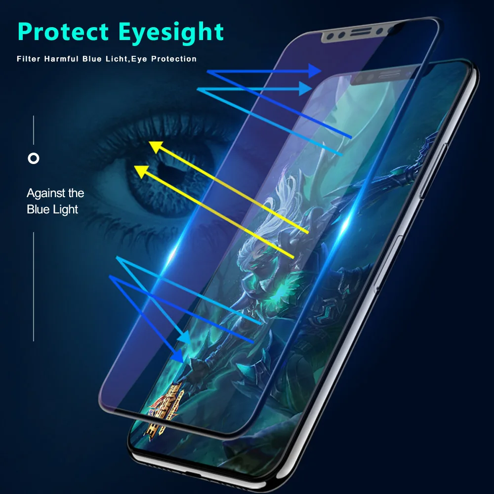 SMORSS 3 шт Blu-Ray Защитная пленка для телефона iphone X матовое HD закаленное стекло 5D
