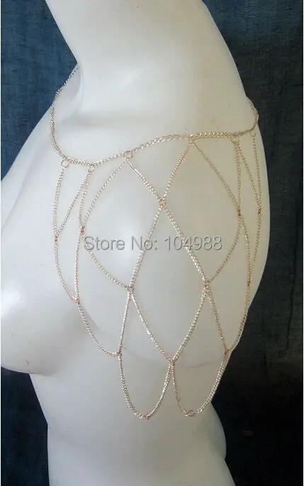 Бесплатная доставка стиль B327 золотистые цепочки цепи на плечах ювелирные
