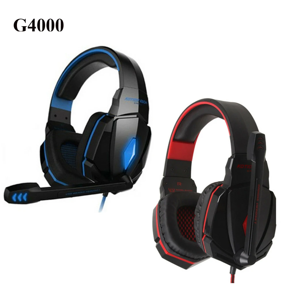 G2000 G4000 G9000 Игровые наушники проводные наушники с глубоким басом с микрофоном светодиодный светильник наушники для PS4 ноутбук Xbox PC Gamer