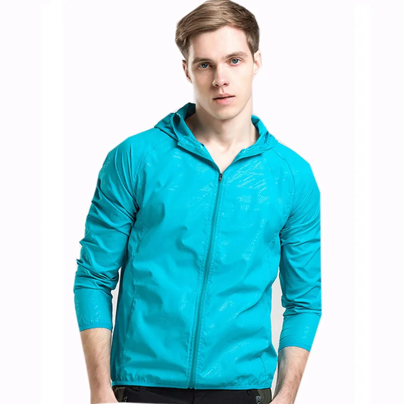 Мужские куртки для активного отдыха спортивные из кожи с защитой от солнца