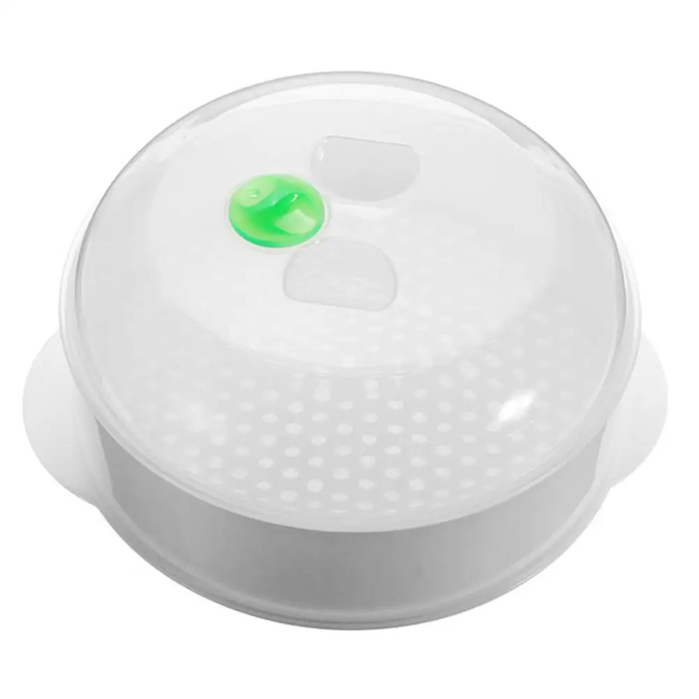 Прямая поставка Однослойная микроволновая печь Пароварка пластиковая круглая