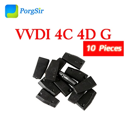 Xhorse VVDI ID46 ID48 стеклянный чип 4D 4C G чип для VVDI ключ инструмент и VVDI2 - Цвет: 10 pcs 4D 4C G Chip