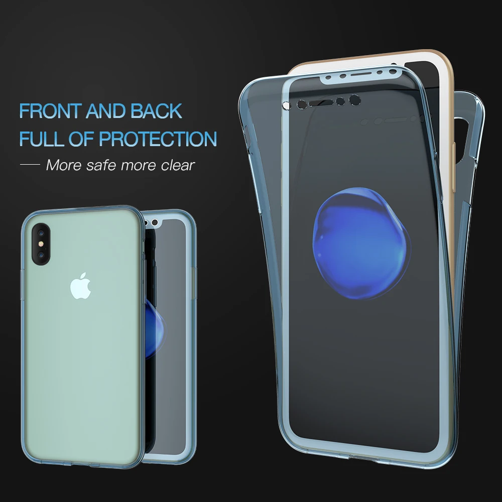 KISSCASE Прозрачный чехол для iPhone X XS 8 6 7 Plus телефона Мягкий ТПУ силиконовый 5 5S SE 6s Funda |