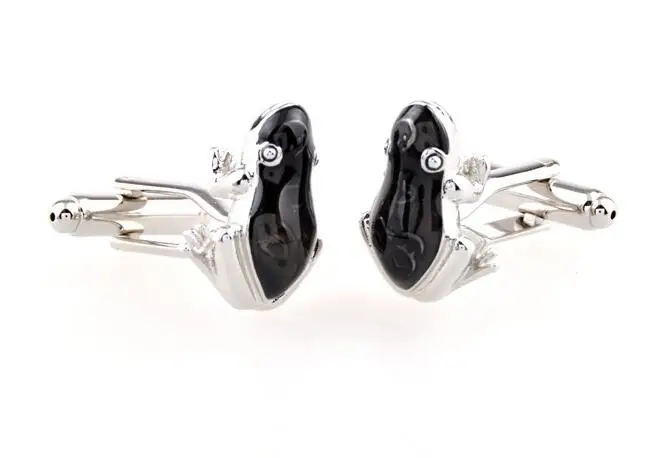 10 пар/лот синий/желтый/черный лягушка Запонки романтический животных запонки