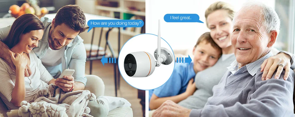 Weтранс Wifi IP камера HD 1080P PIR Обнаружение Беспроводная CCTV камера двухсторонняя аудио Домашняя безопасность наружная камера SD карта Пуля Cam