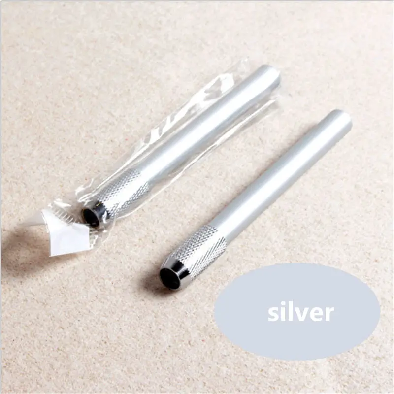 silver 1 шт., полезный металлический карандаш, удлиненный удлинитель, держатель для студентов, канцелярские принадлежности, школьные принадлежности, инструмент для рисования - Цвет: silver