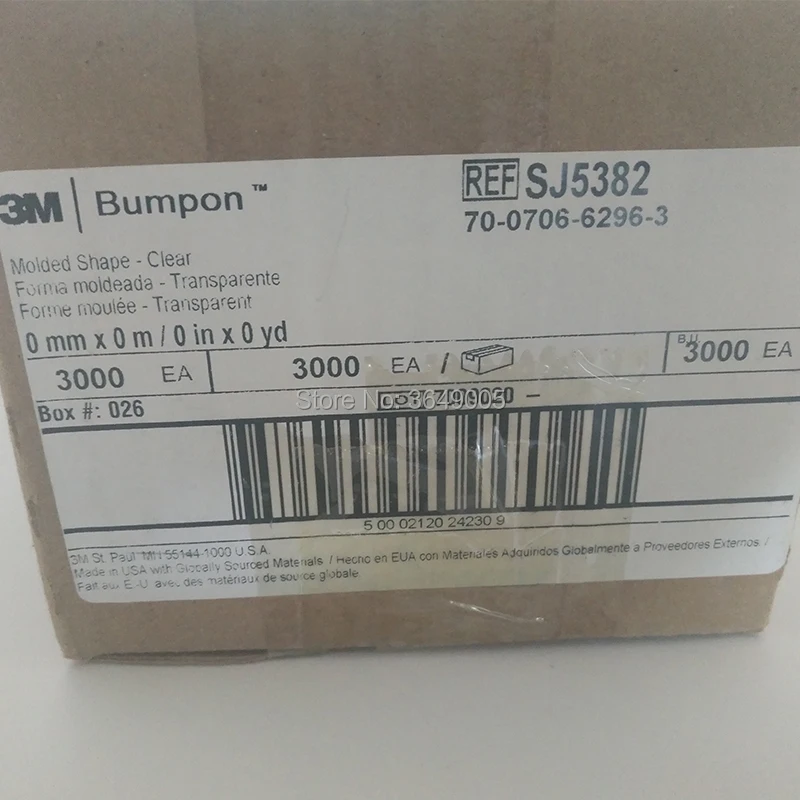 3000 шт./лот 3M Bumpon защитный продукт SJ5382 прозрачный 0 250 дюймов. Ширина x .075 дюймов