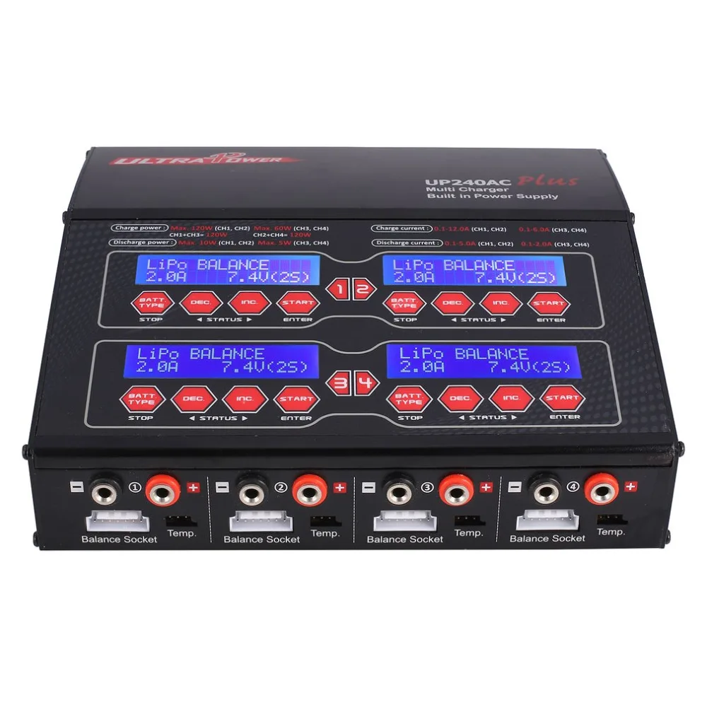 Ультра Мощность UP240AC плюс 240 Вт 4 двери Lilo LiPo/LiFe/NiMH/NiCD/Pb Батарея Multi баланс Зарядное