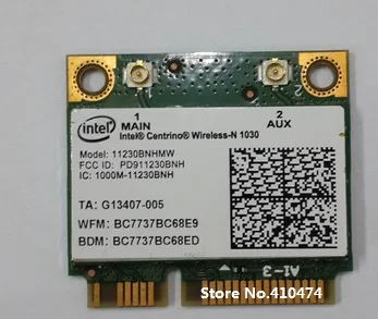 

Для Intel Wireless-N 1030 11230BNHMW Half MINI PCI-E Wlan Wi-Fi для Bluetooth совместимая карта 3,0 для DELL N5110 15R M5110 N5110R
