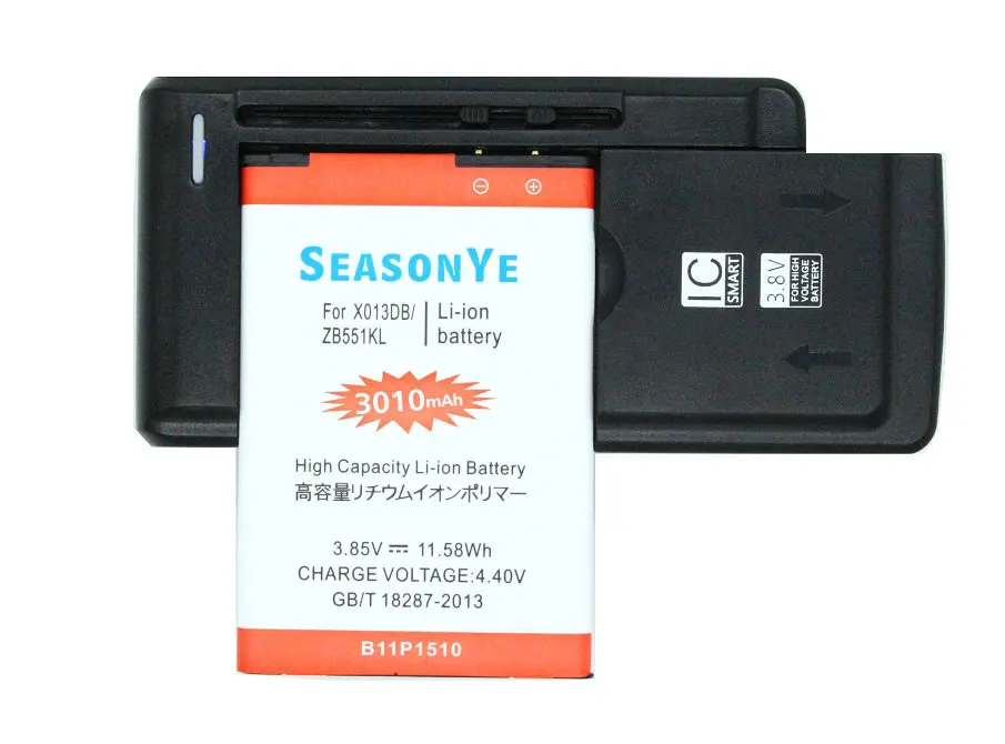 Seasonye 3010mAh / 11.58Wh B11P1510 C11P1510 сменный аккумулятор + универсальное зарядное устройство