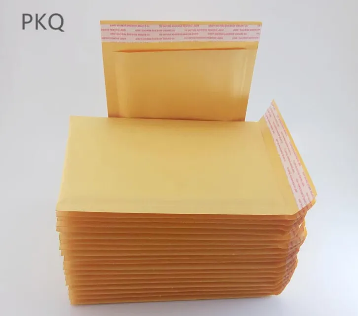 20 штук 23 Размеры Маленький Большой крафт-Желтый Bubble Конверты с полимерным