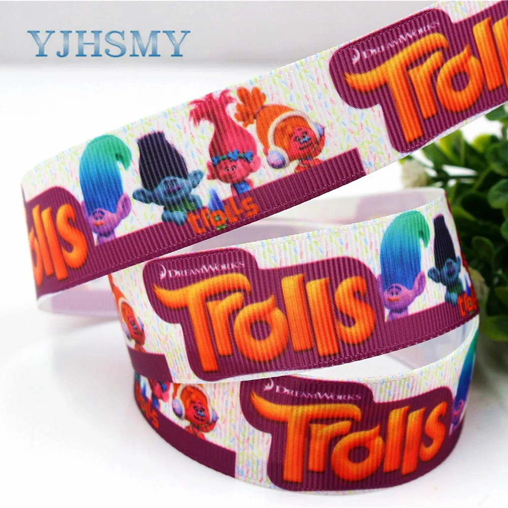 YJHSMY H 17522 825 10 ярдов 25 мм мультфильм термопечать grosgrain Свадьба DIY аксессуары