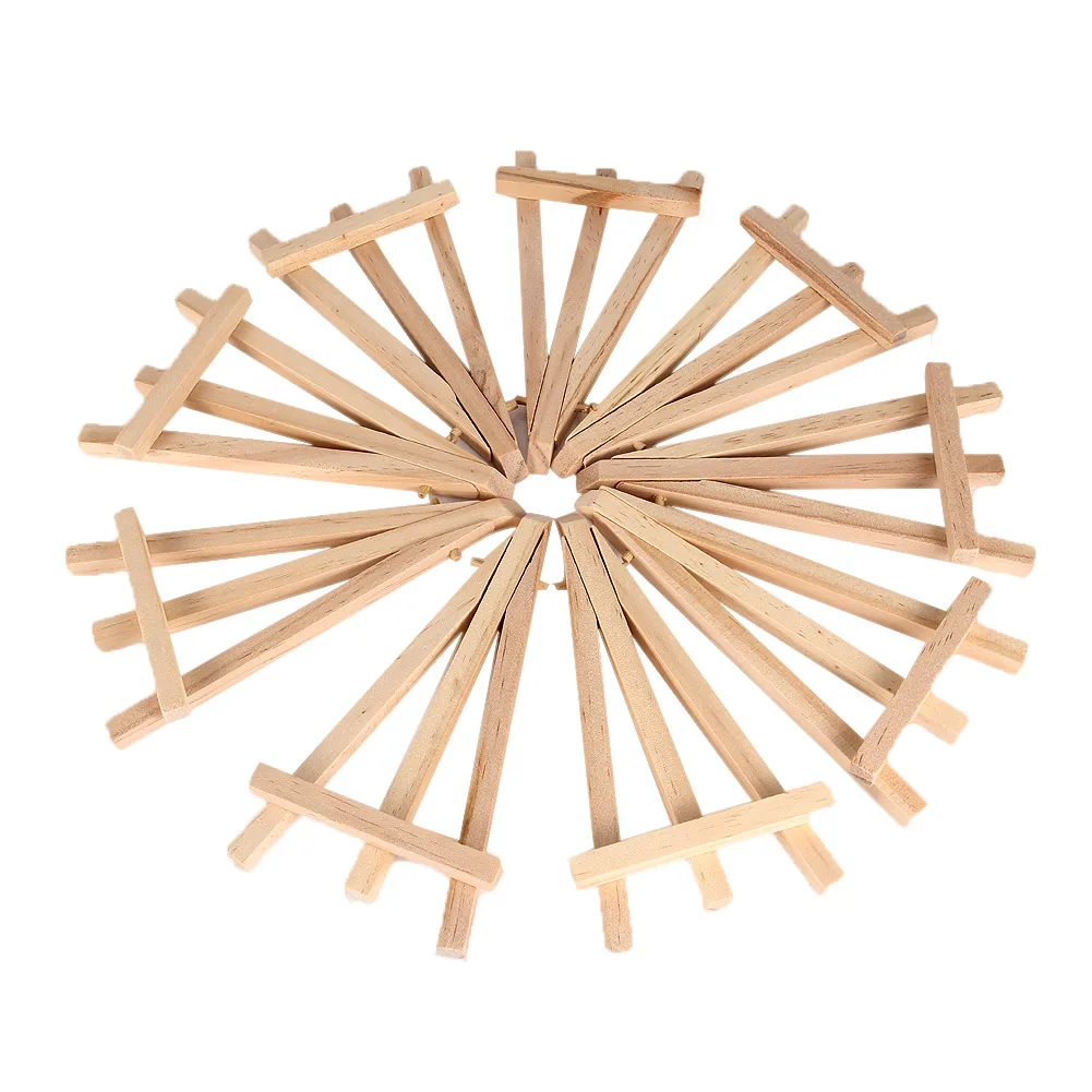 10 шт. Мини Деревянные мольберты для кафе Настольный номер мольберт практичное