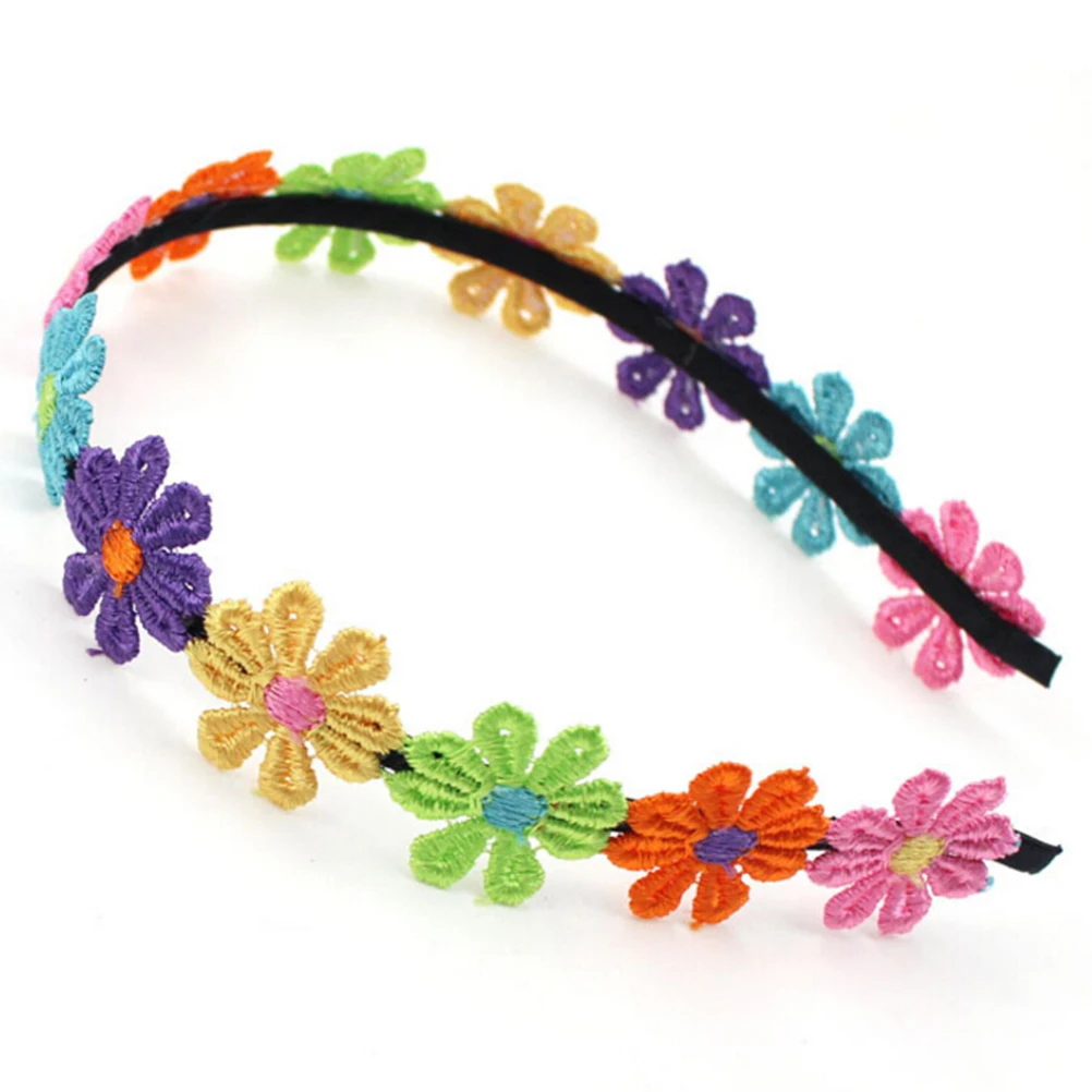 Повязка на голову детская с цветами металлическая кавайная 2017 | Детская одежда и