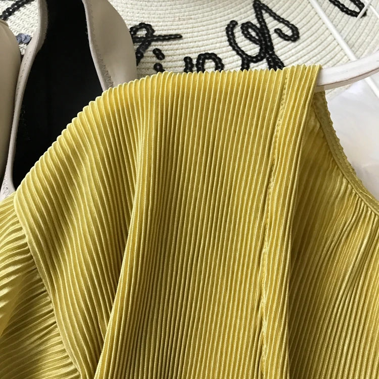 ALPHALMODA, весна-лето, плиссированные шифоновые блузки с v-образным вырезом, галстук-бабочка, пояс, рукав-фонарик, Женская однотонная модная одежда