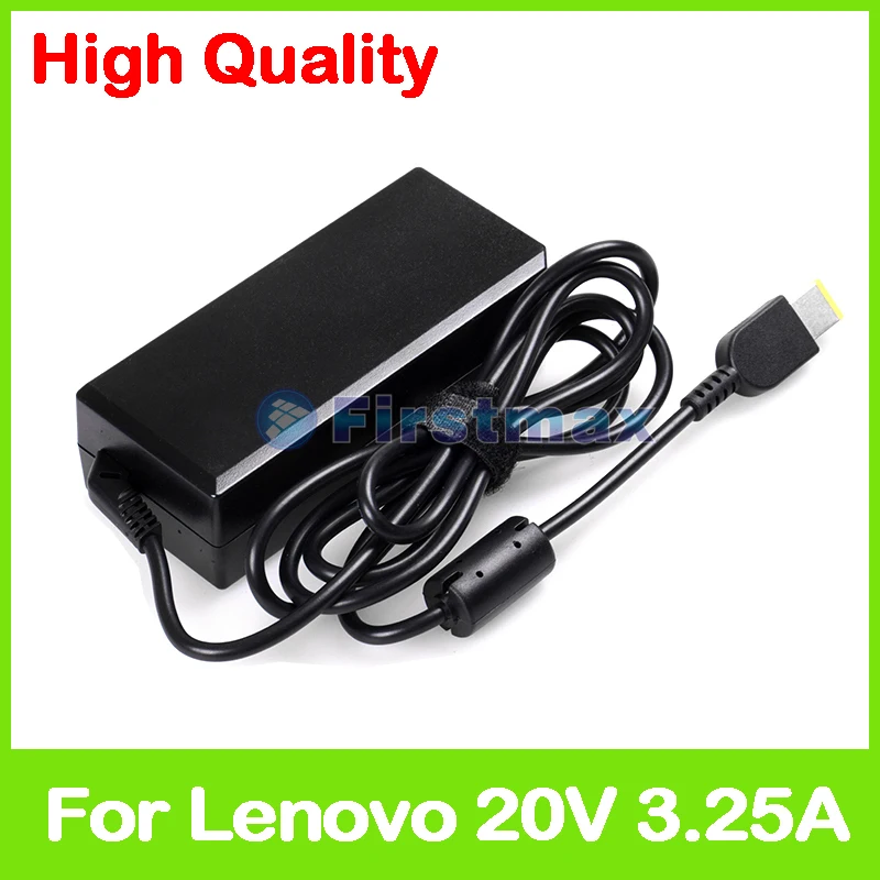 

20V 3.25A 65W square interface AC Adapter Charger For LENOVO YOGA 13 FOR IBM Thankpad X1 carbon For ThinkPad E531