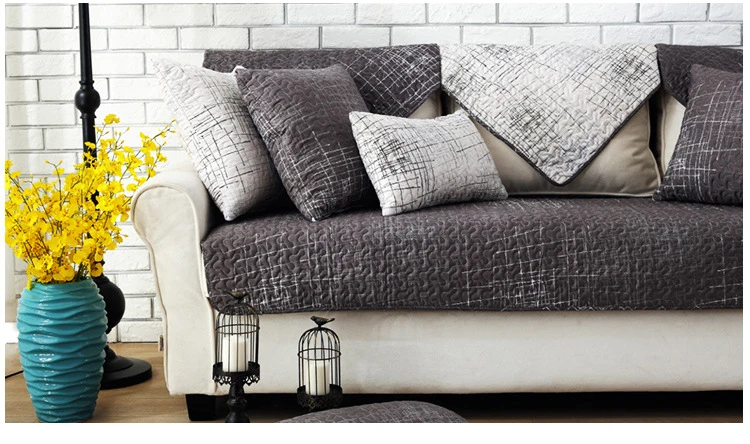 Современные l формы чехлы для диванов для гостиной саржевого дизайна хлопковые нескользящие секционные чехлы для сидений Угловые чехлы для диванов
