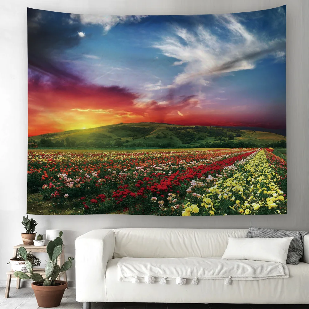 Tapestry С цветочным принтом пляжное полотенце "мандала" дома декоративная настенная вешалка гобелены постельные покрывала скатерти коврики для йоги общежития Декор шторы - Цвет: Tapestry