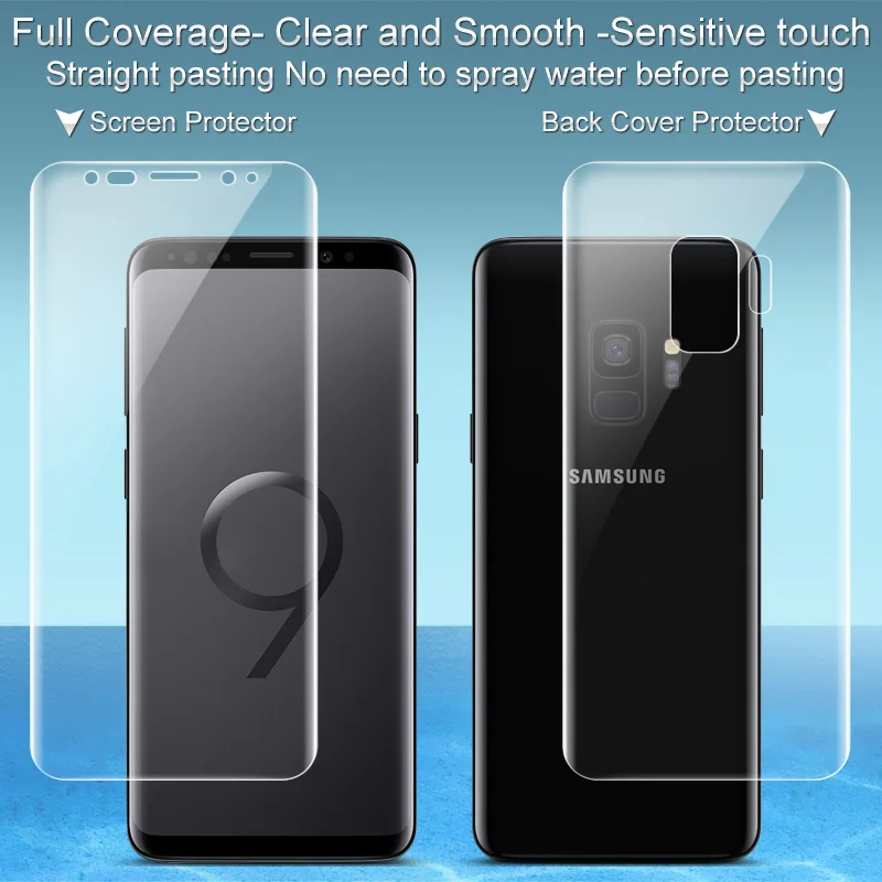 Для samsung Galaxy S9 плюс задняя пленка iMAK гидрогель III полный охват мягкая защитная для